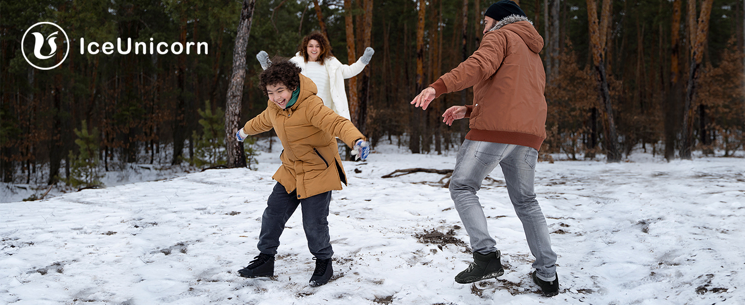 Зимові черевики IceUnicorn: теплі, з підкладкою, для жінок та чоловіків (39 EU, темно-синій)