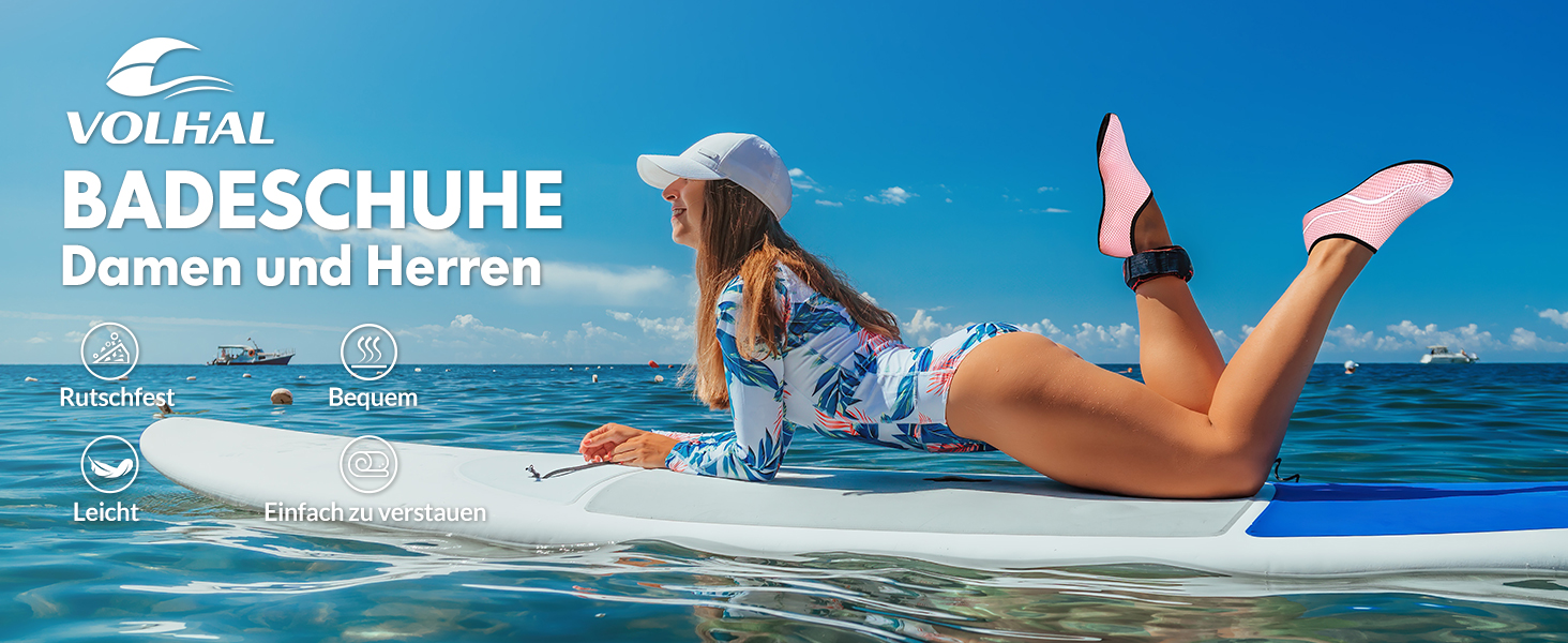 Шкарпетки для плавання та водних видів спорту для жінок та чоловіків. Швидковисихаючі шкарпетки для пляжу, басейну, йоги, серфінгу. Розміри 35-47 EU, блакитні.