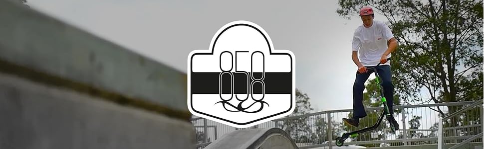 Трюковий самокат Jumpro Stunt Scooter синій, до 80 кг, з пружинною технологією, сертифікат TÜV GS