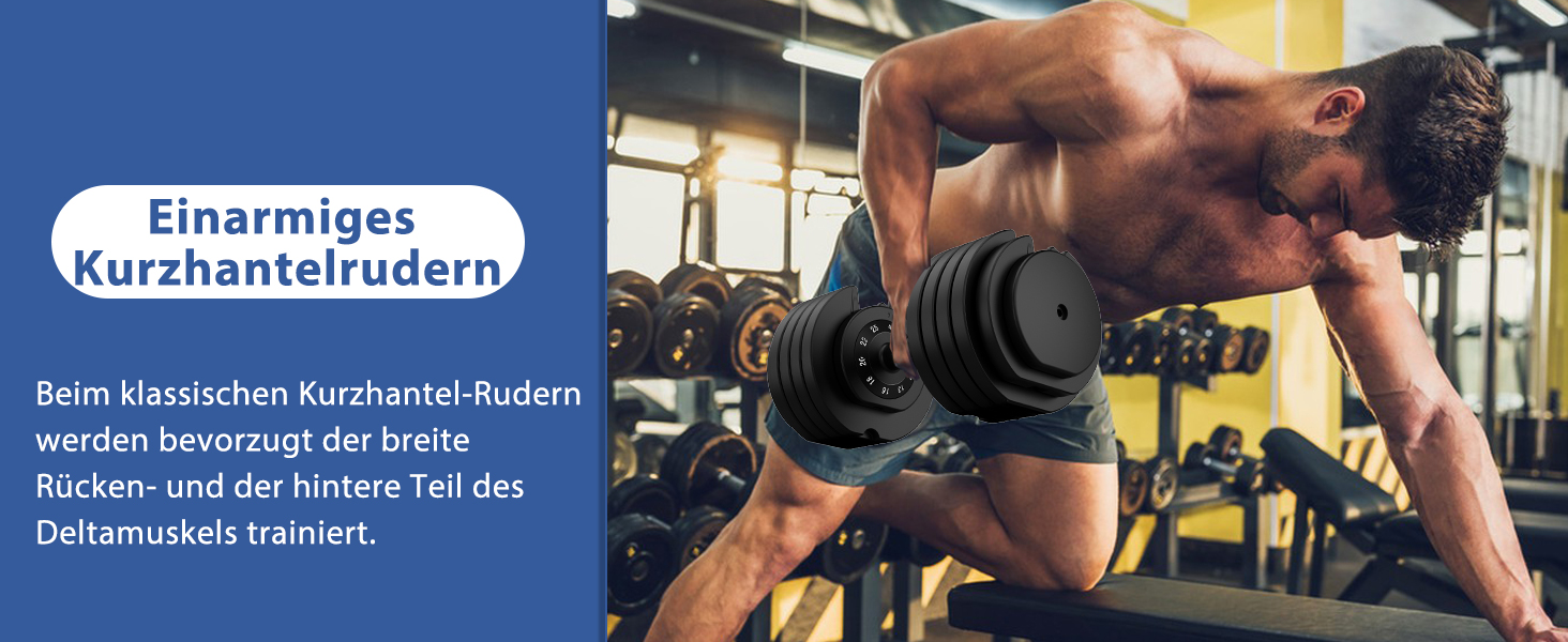 DH FitLife: Регульовані гантелі 25 кг (4-25 кг) з 10 рівнями ваги, комплект гантелей для дому та фітнесу