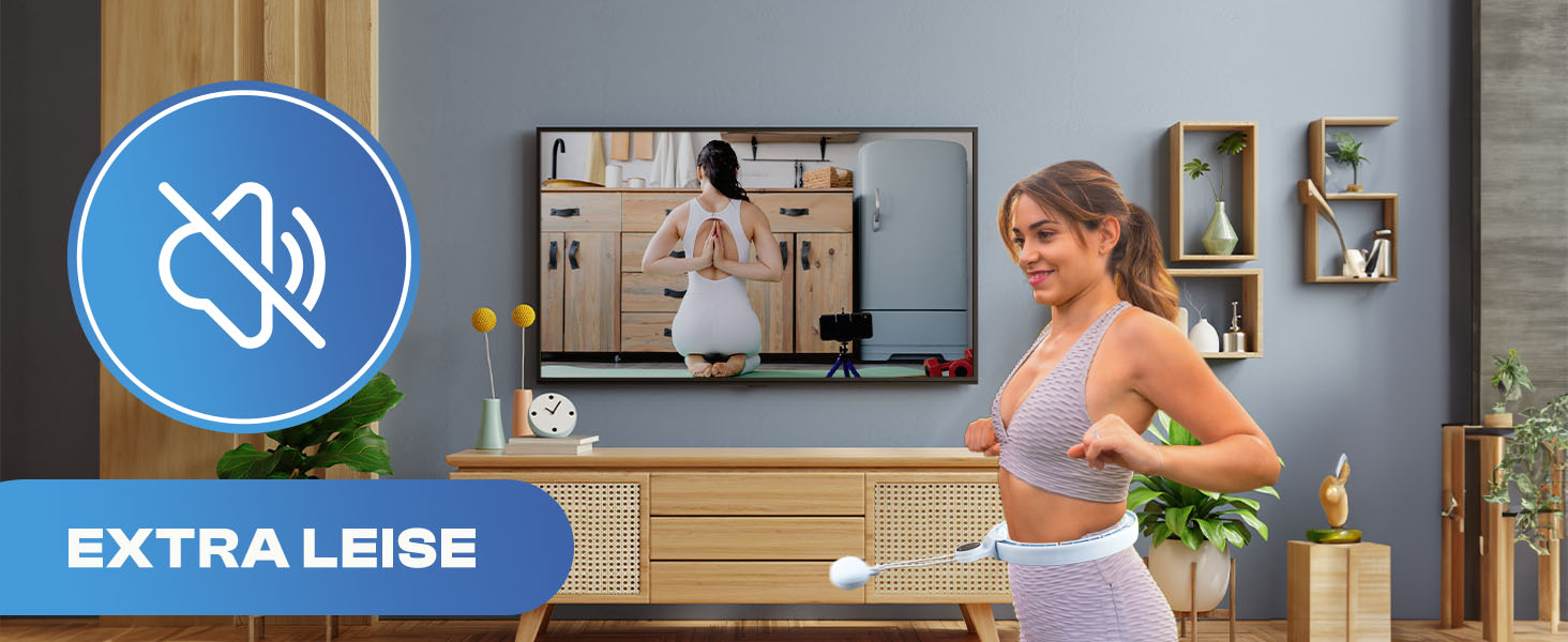 Hula Hoop Wellrelaxx Smart з лічильником та обтяжувачем для схуднення та фітнесу, 70-110 см