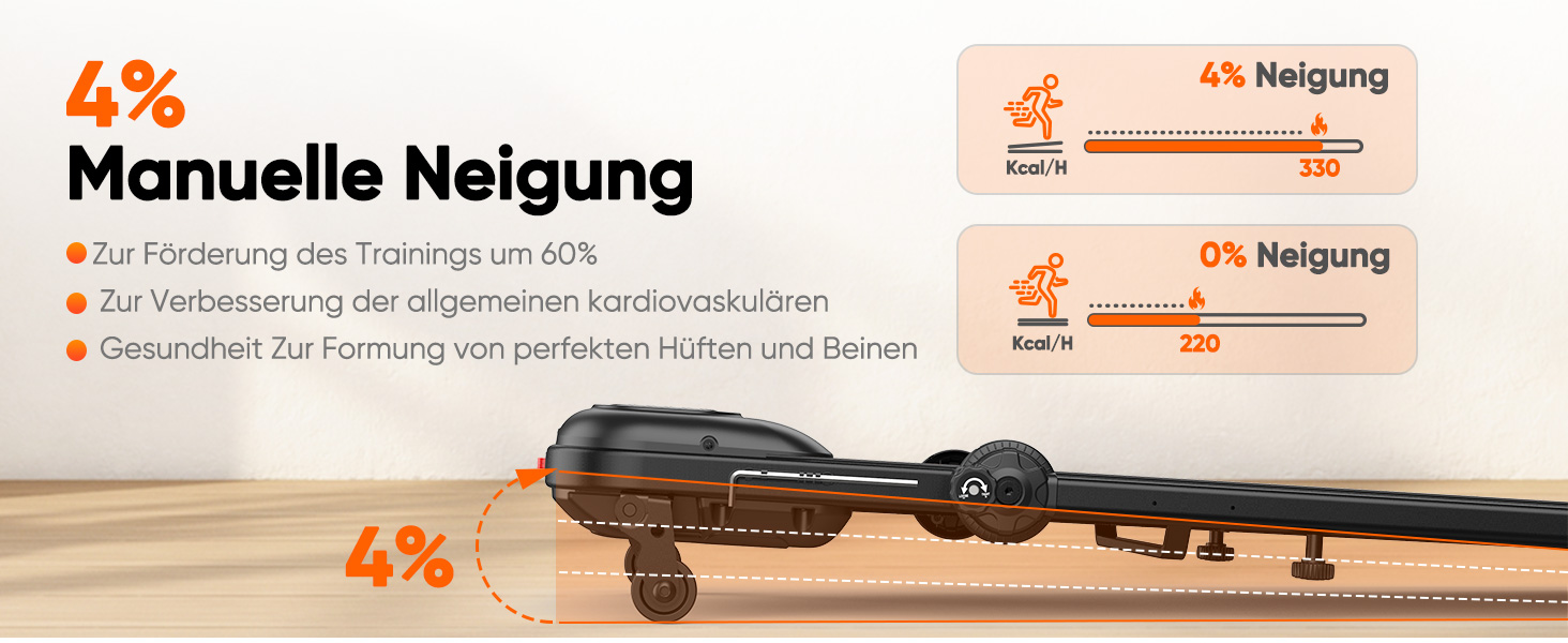 Складана електрична бігова доріжка Walking Pad для дому з регулюванням нахилу, швидкість до 12 км/год, 2.5HP, LCD-дисплеєм, пультами та керуванням через додаток, амортизація, чорна