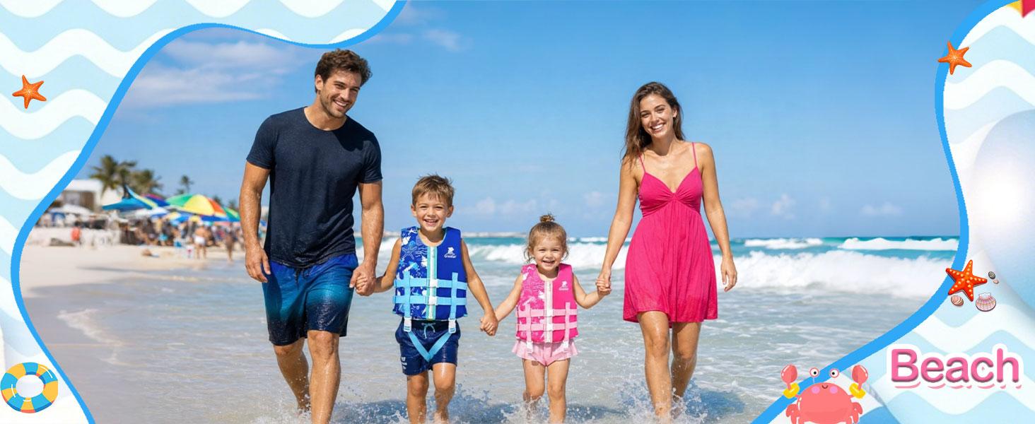 Дитячий рятувальний жилет Kinder Schwimmweste Neopren (2-9 років, 15-35 кг, M, блакитний)