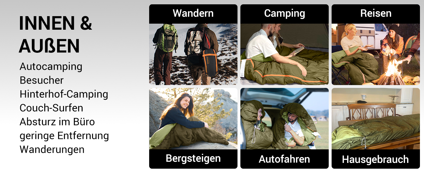 Сплячий мішок KingCamp для дорослих, 3 в 1, XXL, бавовна, фланель, теплий, знімний ковдру, Coldmaster (1200г)