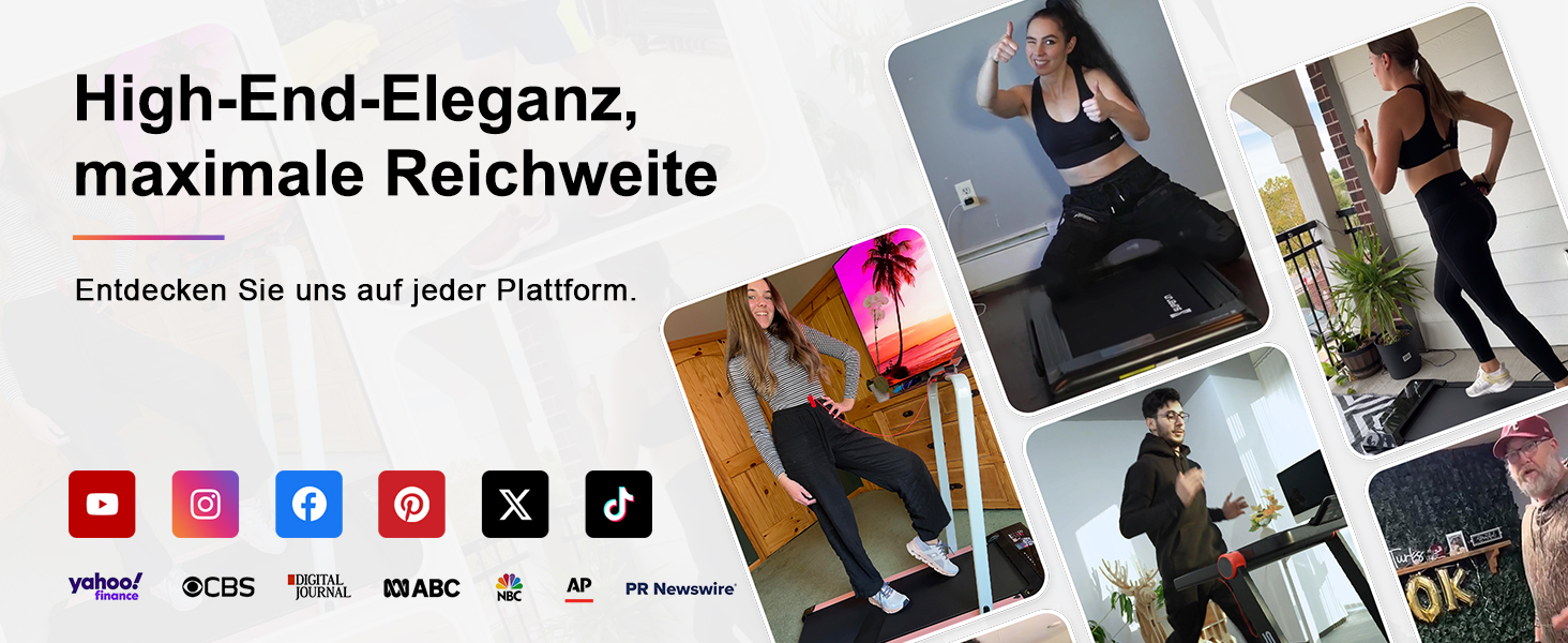 Walking Pad Raceable: Міні-біговий доріжки для дому з керуванням через APP, максимальне навантаження 136/159 кг, чорний, 80 см