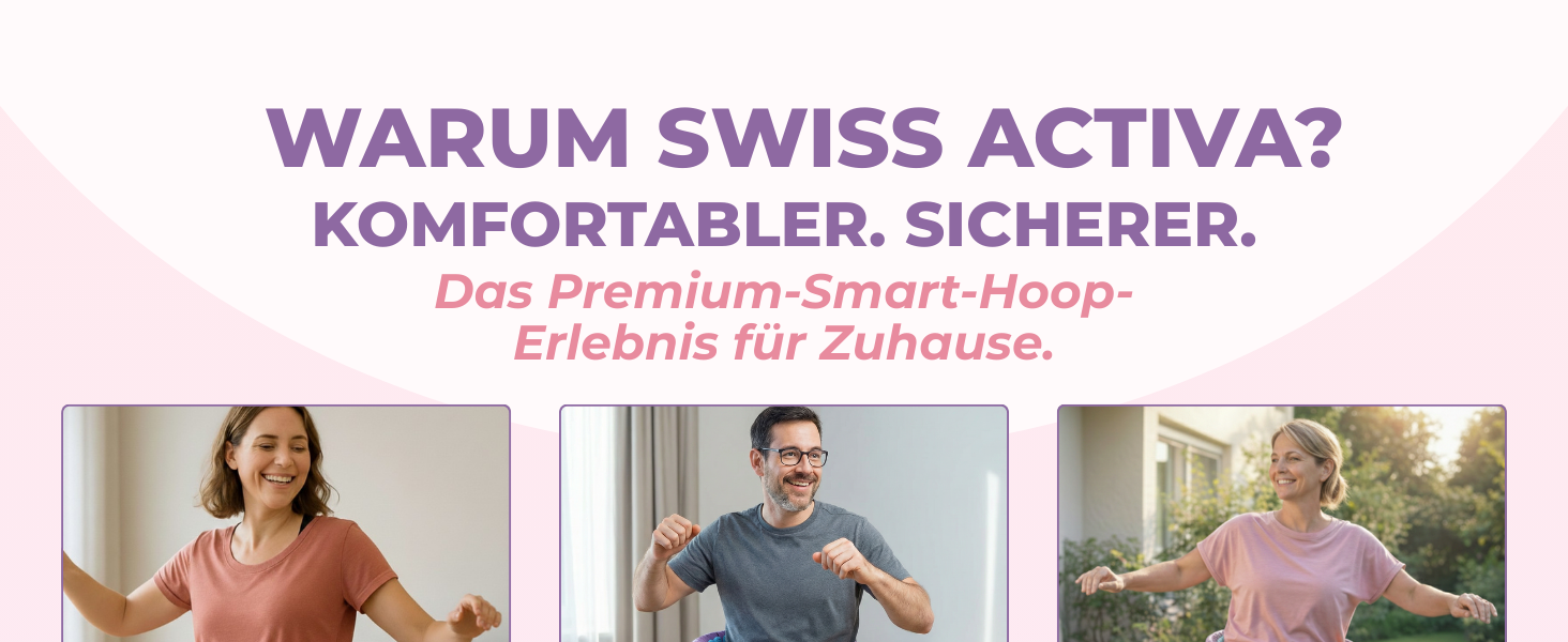 Розумний хулахуп Swiss Activa+ S2 XXL для дорослих, синій