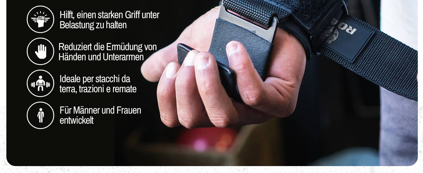 Ремінь для важкої атлетики Roar®: підтримка зап'ястя, для кросфіту, бодібілдингу, ремені для підйому тягарів, червоний