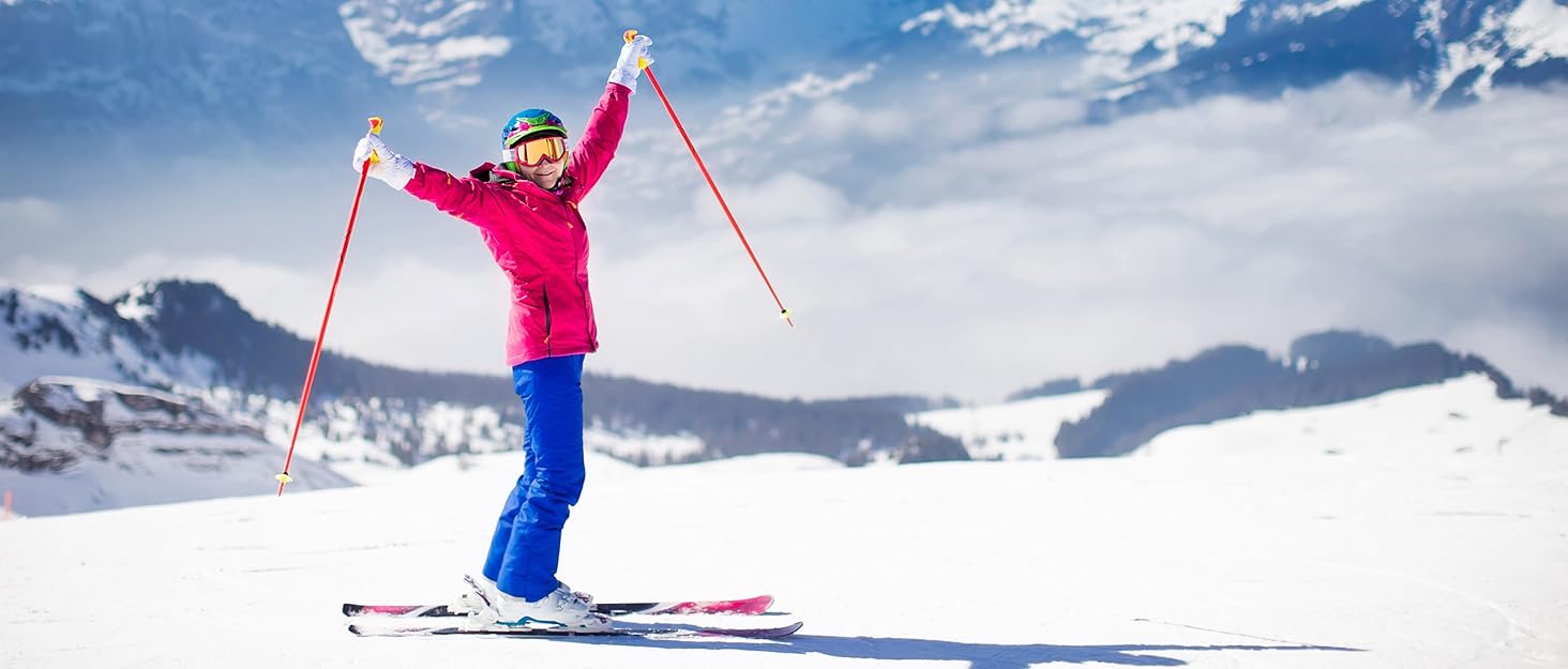 Зимова куртка Rdruko для жінок: водонепроникна, флісова, для сноуборду та гірських походів, яскраво-червона, розмір L
