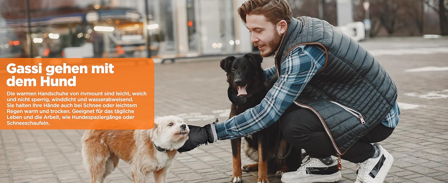 Зимові рукавички Rivmount RG802 Black: водонепроникні, теплі, для катання на лижах, велосипеді, мотоциклі та повсякденного використання