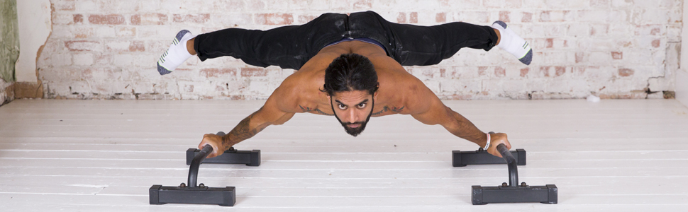 Паралелепи Gravity Fitness для калістеніки: стабільні, портативні, з гібридними дерев'яними ручками - для дому та студії