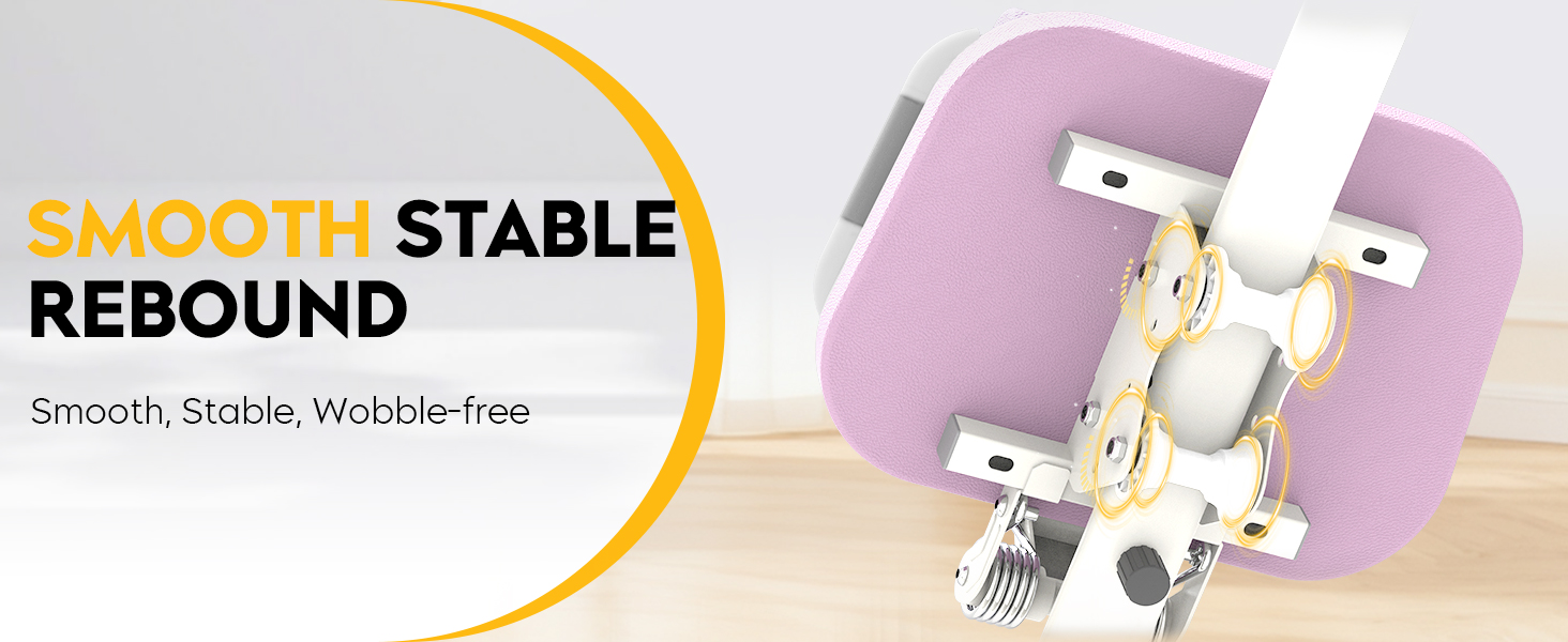 Тренажер для пресу GuuG: компактний складний фітнес-тренажер для дому, фітнес-обладнання для пресу, абдомінальна машина, для чоловіків та жінок, фіолетовий