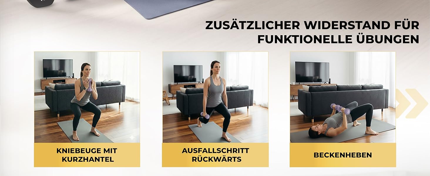 Набір гантелей HQ Germany® 2x5 кг, рожевий, для фітнесу та Pilates, Home Gym, без запаху