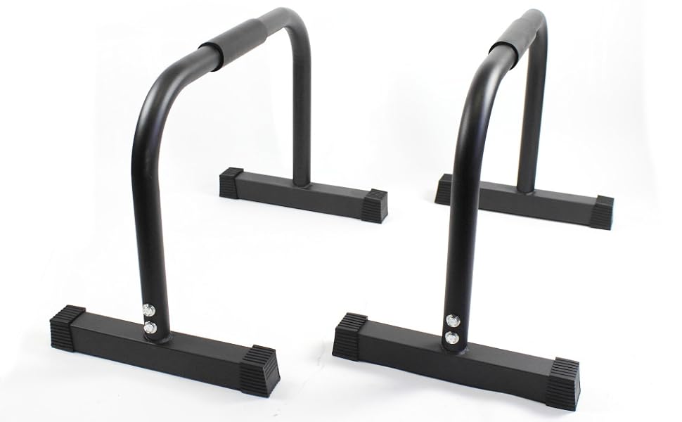 Преміум Dip Station Parallettes 45 см до 200 кг Гімнастика Чорний