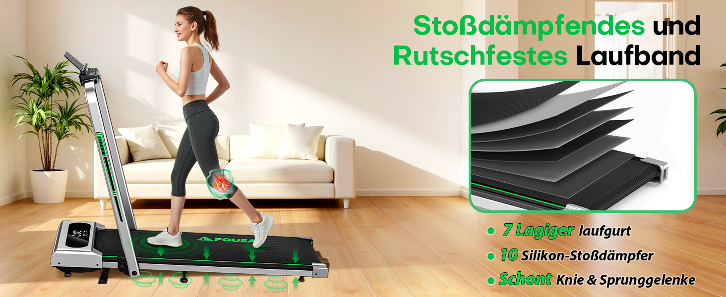 Біговий доріжка для дому 5-в-1, складана, з регулюванням нахилу 9%, потужність 2.75HP, LED-дисплей, сумісність з додатком, 12 програм, чорно-синій колір