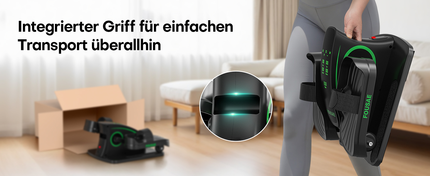 Еліптичний тренажер під стіл, компактний електричний велотренажер для ніг, 15 рівнів швидкості, тихий, для літніх людей