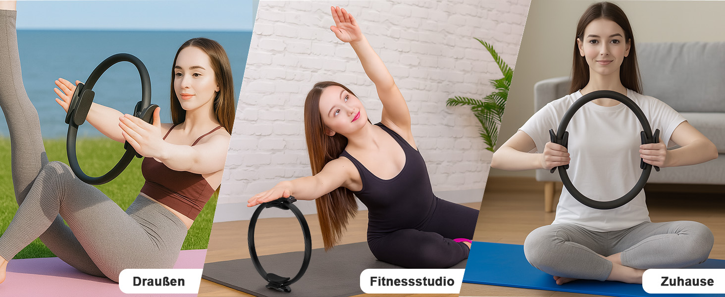 Кільце Pilates SURFOU 32 см: для йоги, фітнесу, тренування стегон та всього тіла