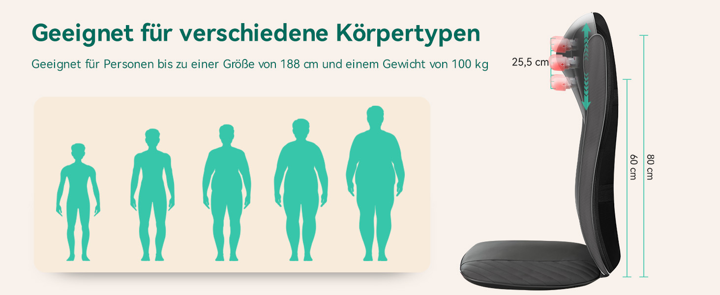 Масажне крісло Snailax з функцією шиацу, масажер спини та шиї з підігрівом, масажна підстилка з вібрацією, подарунок для жінок та чоловіків XL