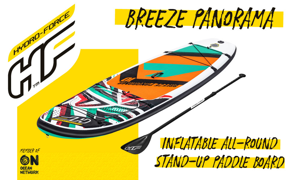 Надувний SUP Bestway Hydro-Force Breeze Panorama: комплект з насосом, сумкою та вікном, різні розміри