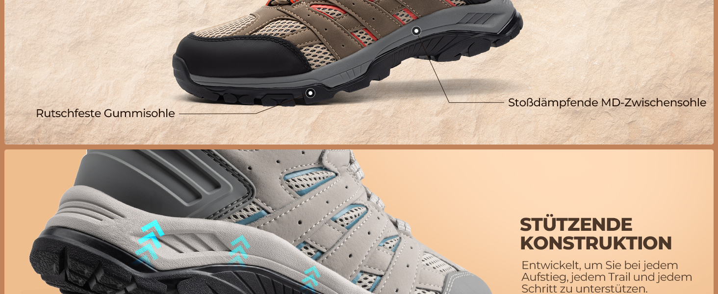 Жіночі трекінгові черевики NORTIV 8, темно-сірий замш, розмір 36 EU