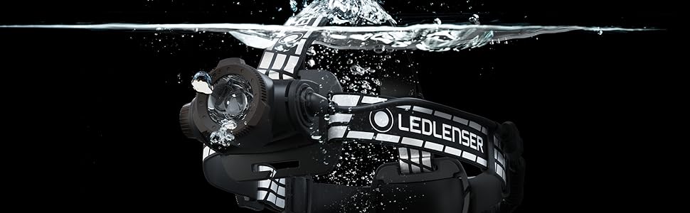 Ліхтар налобний LED Ledlenser H7R Signature, 1000 люмен, акумуляторний, водонепроникний IP67, регульований, з постійним світлом, дальність 250м, USB-кабель