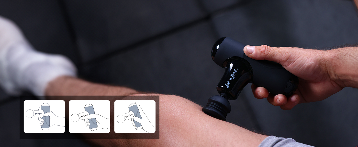 Масажер для м'язів BOB AND BRAD Q2 Plus з підігрівом: компактний, тихий, з сумкою, для розслаблення м'язів