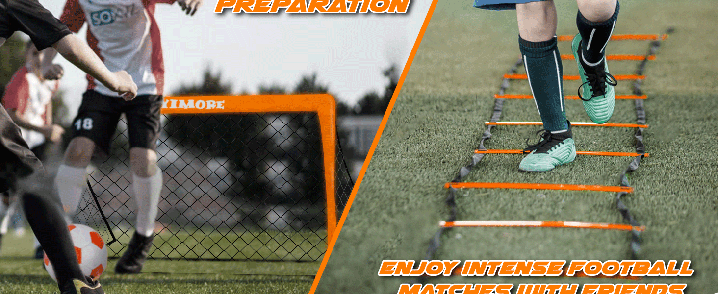 Дитячі футбольні ворота Yimore 3-в-1 для саду з сумкою, тренувальні аксесуари (120 см)