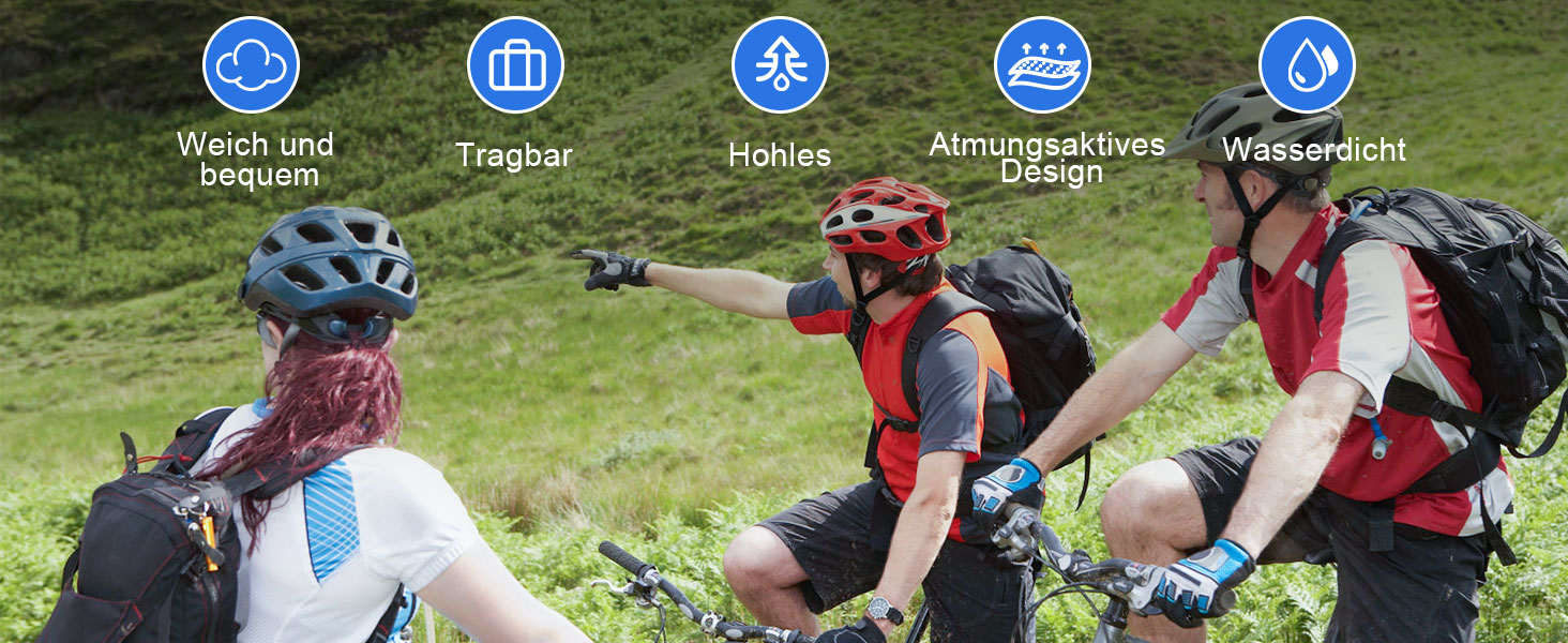 Велосипедне сідло ENJOHOS: водонепроникне, PU, для MTB, Trekking, Tour, шосе, чорний колір