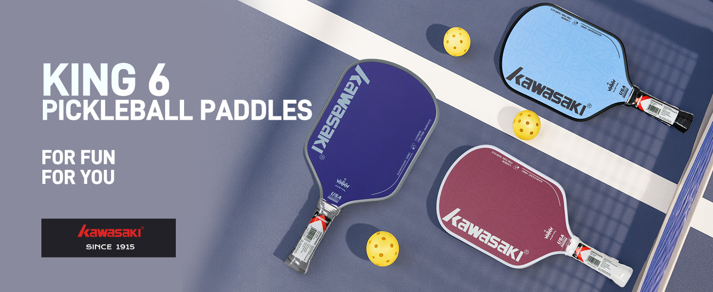 Рікетбол ракетка Kawasaki T700 з карбоновою поверхнею 14 мм, серцевиною з PP Honeycomb (CFS), схвалена USAPA, для змагань, з чохлом/намотуванням (серія King 6) Коричнева