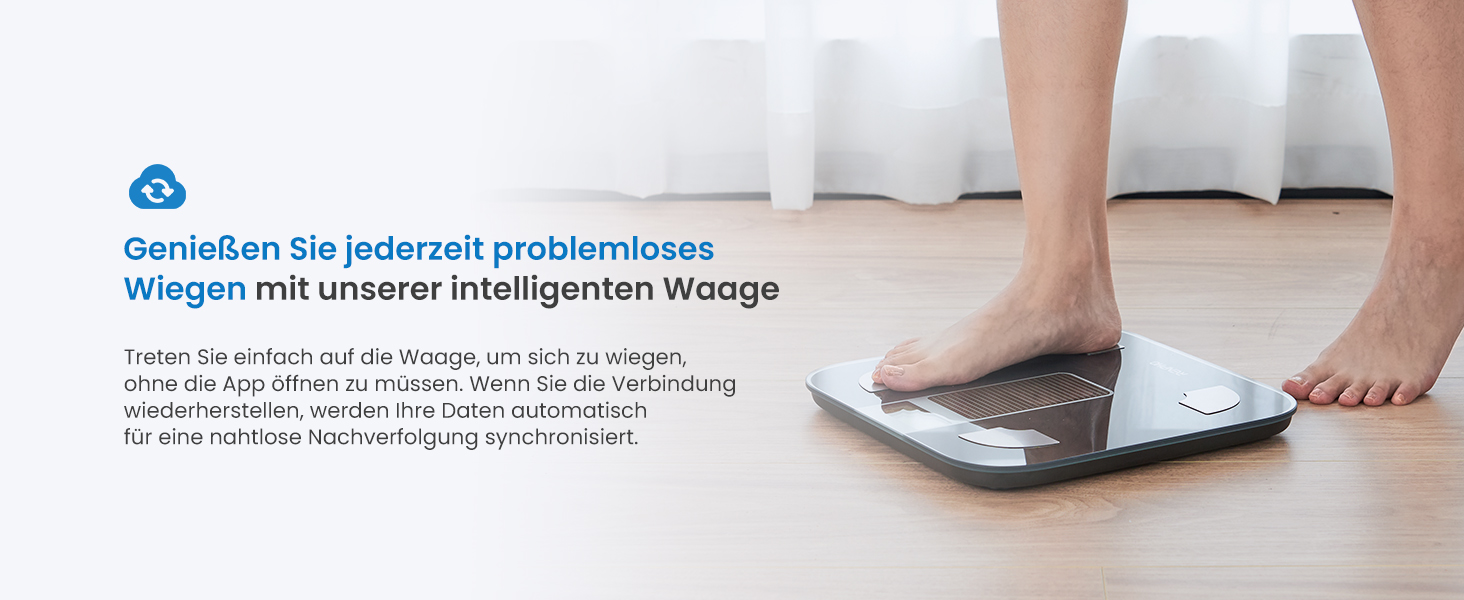 Електрична вага RENPHO з вимірюванням жиру, сонячна, точність 50г, до 180кг, з додатком, чорна