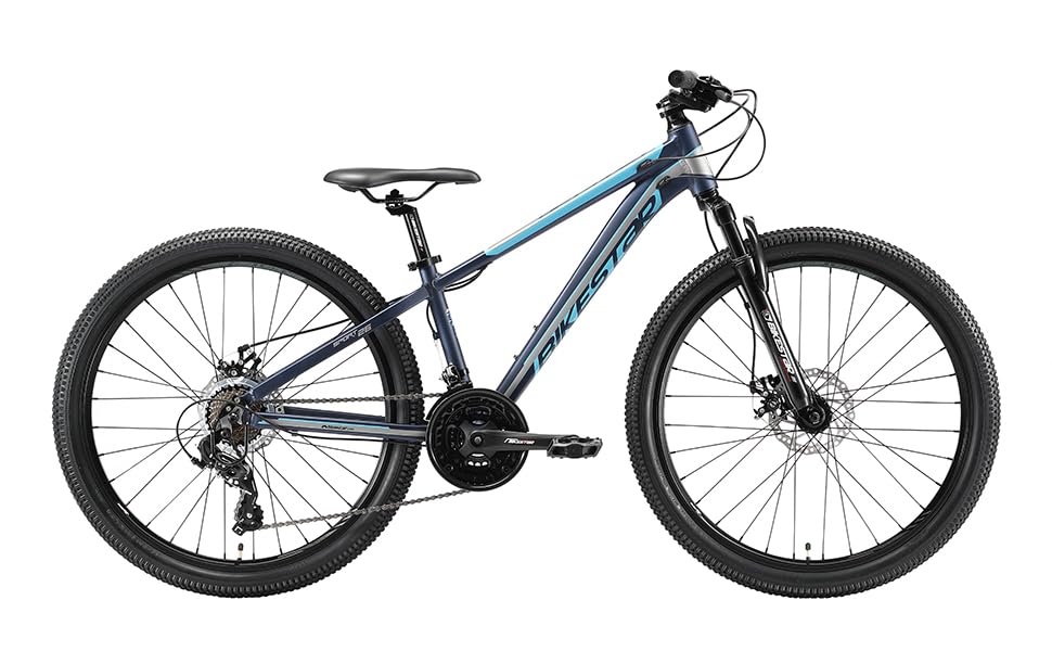 Алюмінієвий гірський велосипед BIKESTAR Hardtail Shimano 21 швидкісна передача, дискове гальмо 26 дюймові шини 13-дюймова 16-дюймова рама Alu MTB СПРОБУЙТЕ БЕЗ РИЗИКУ 16-дюймовий кадр (13-дюймовий кадр, червоний)