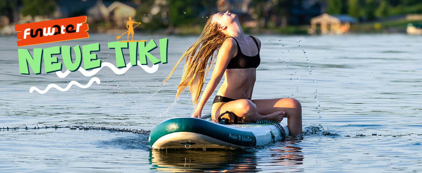 SUP-дошка FunWater з насосом, повідцем, веслом і рюкзаком