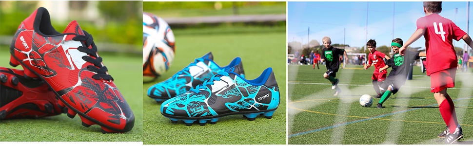 Дитячі футбольні бутси для хлопчиків та дівчаток, червоні. Розмір 37 EU. Тренувальні футбольні черевики для унісекс.