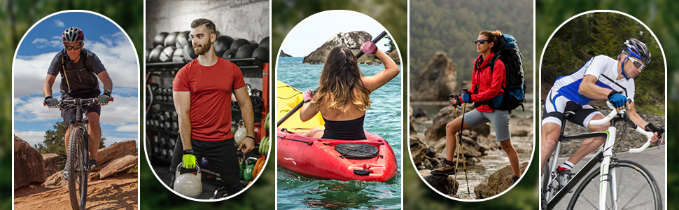 Велосипедні рукавички COFIT з повним пальцем та сенсорним екраном для чоловіків та жінок – дихаючі, амортизуючі рукавички з гелевою підкладкою та неслизьким зчепленням для MTB та шосейних велосипедів, рожеві, розмір L