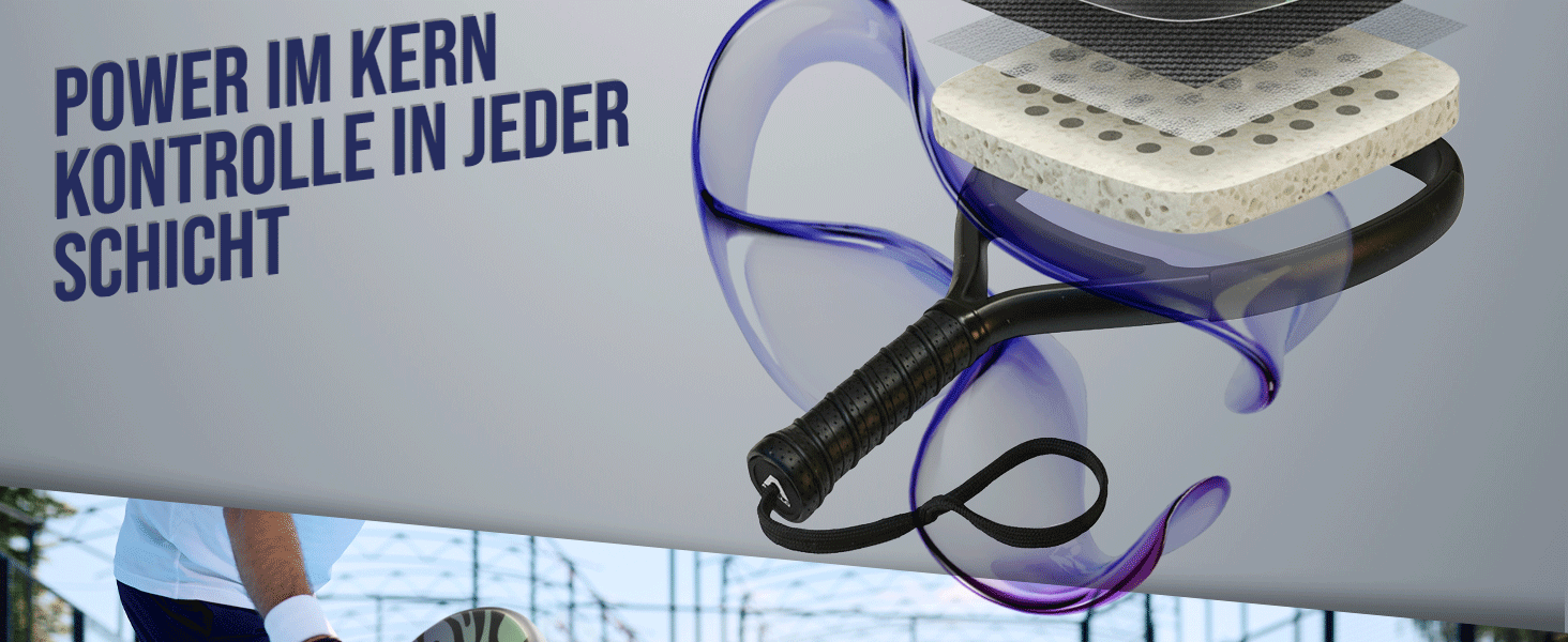 Ракетка для паделу Apollo 12K Carbon Purple - професійна ракетка для гри в падел для чоловіків та жінок, карбон 12K