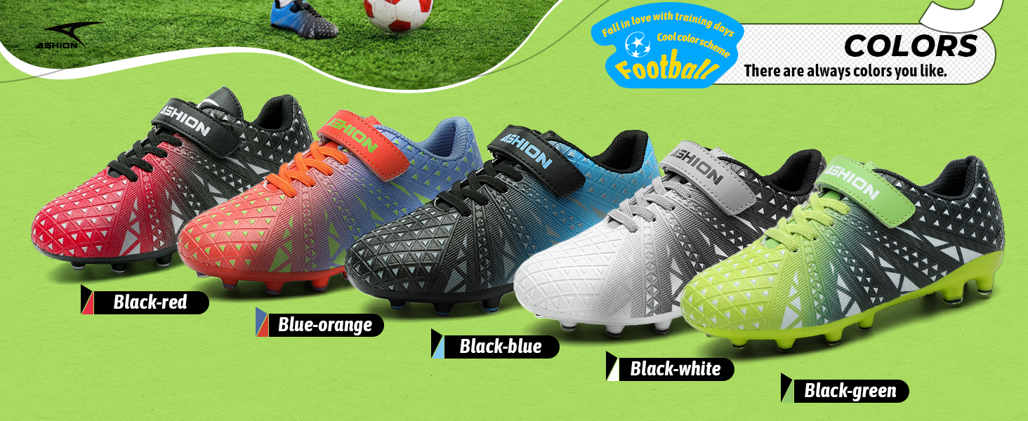 Дитячі футбольні бутси ASHION для футболу та активного відпочинку, розмір 32 EU, блакитно-чорні