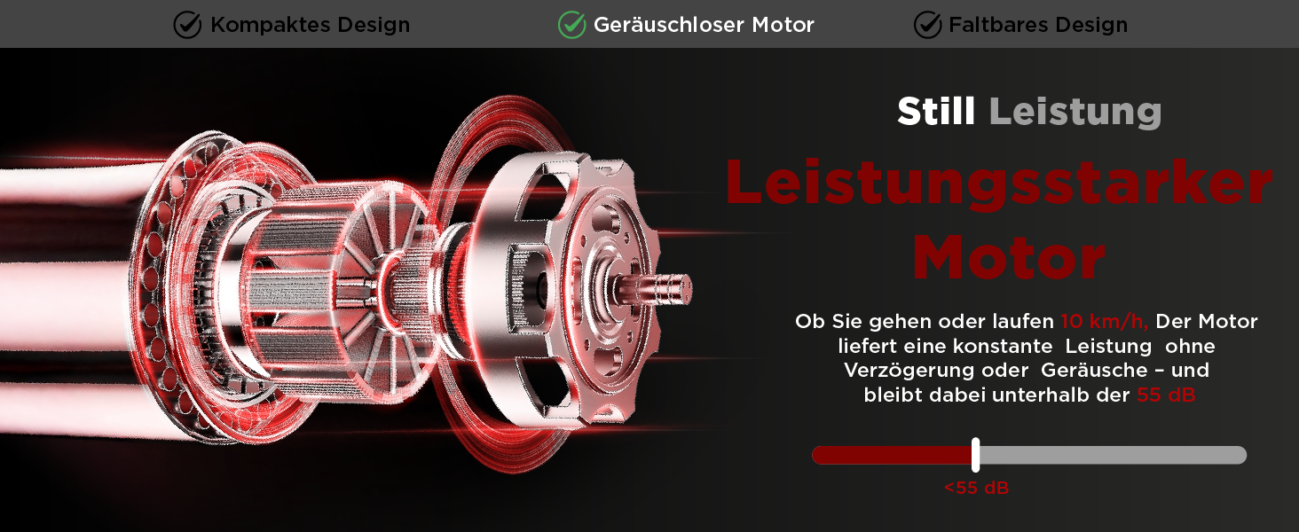 Електричний біговий тренажер Walden F2800 – складний, для дому та офісу, 2.5 PS, швидкість 1-10 км/год, 12 програм, LCD дисплей, фітнес та схуднення