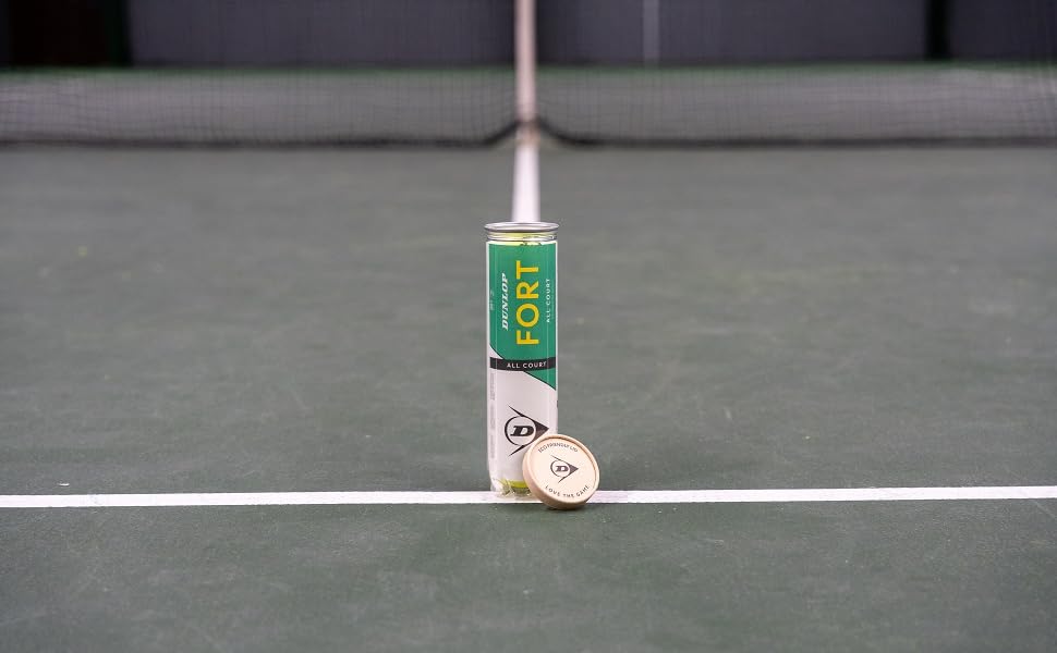 Тенісні м'ячі Dunlop Fort All Court TS для всіх типів покриттів (грунт, хард, трава), 12 шт (3 тубуси по 4 м'ячі)