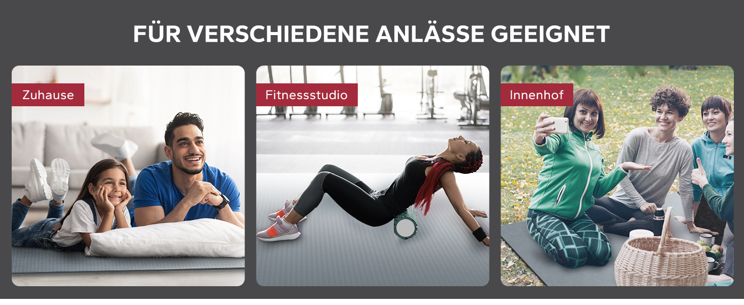 Килимок для йоги та фітнесу HAPBEAR Yogamatte XXL: протиковзний килимок для спорту та гімнастики, PVC, висока щільність, 8 мм (різні розміри)