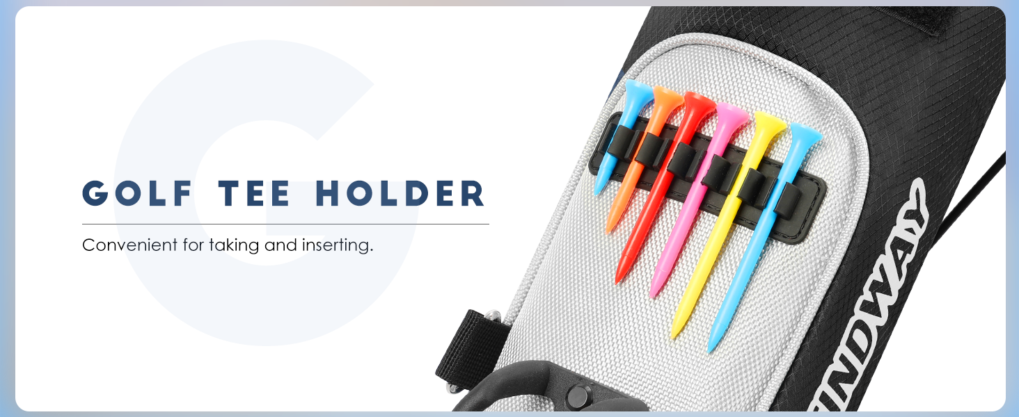 Сумка для гольфу Findway з регульованими плечовими ременями, 2-вегевий роздільник, 2 кишені, легка, для чоловіків та жінок, блакитна