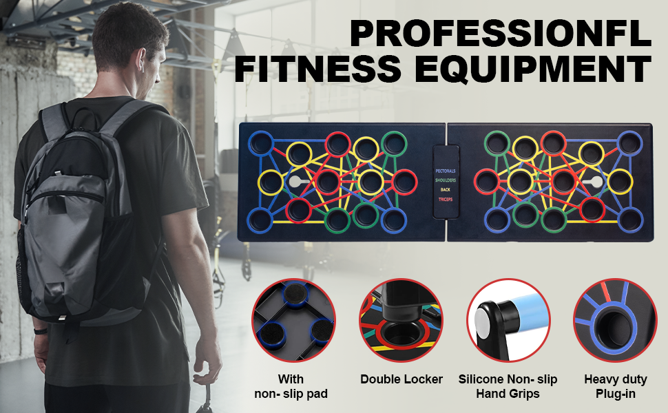 Багатофункціональна дошка для віджимань 24 в 1 — тренажер для силових тренувань та спалення жиру вдома, для чоловіків та жінок