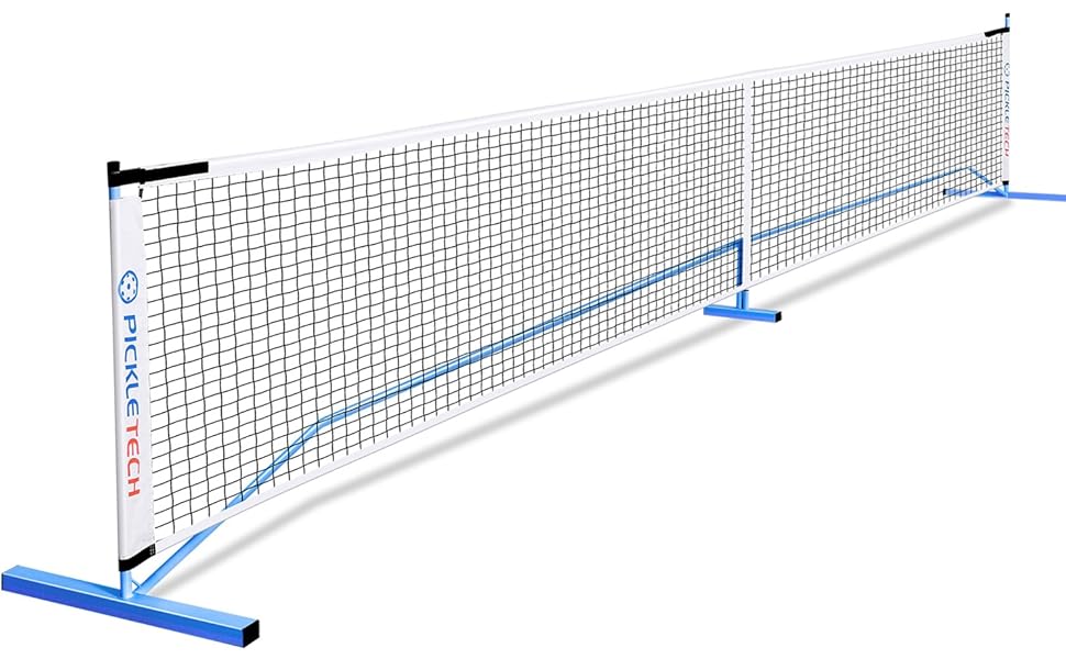 PickleTech PRO: Професійний набір для піклболу з міцною сталевою рамою та PEHD-сіткою