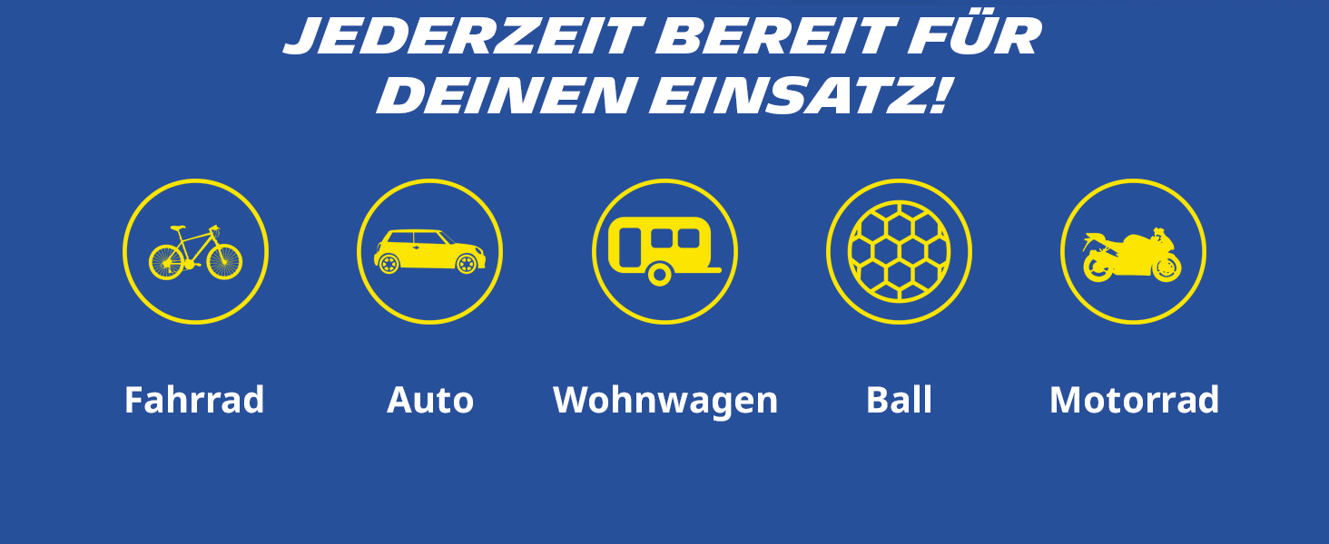 Міні-компресор Michelin Akku 10 Bar – портативний, цифровий | Для авто, велосипеда, електровелосипеда, мотоцикла, кемпера та причепа | 150 PSI, 7.4 V / 2500 mAH | LCD-дисплей, LED-підсвічування