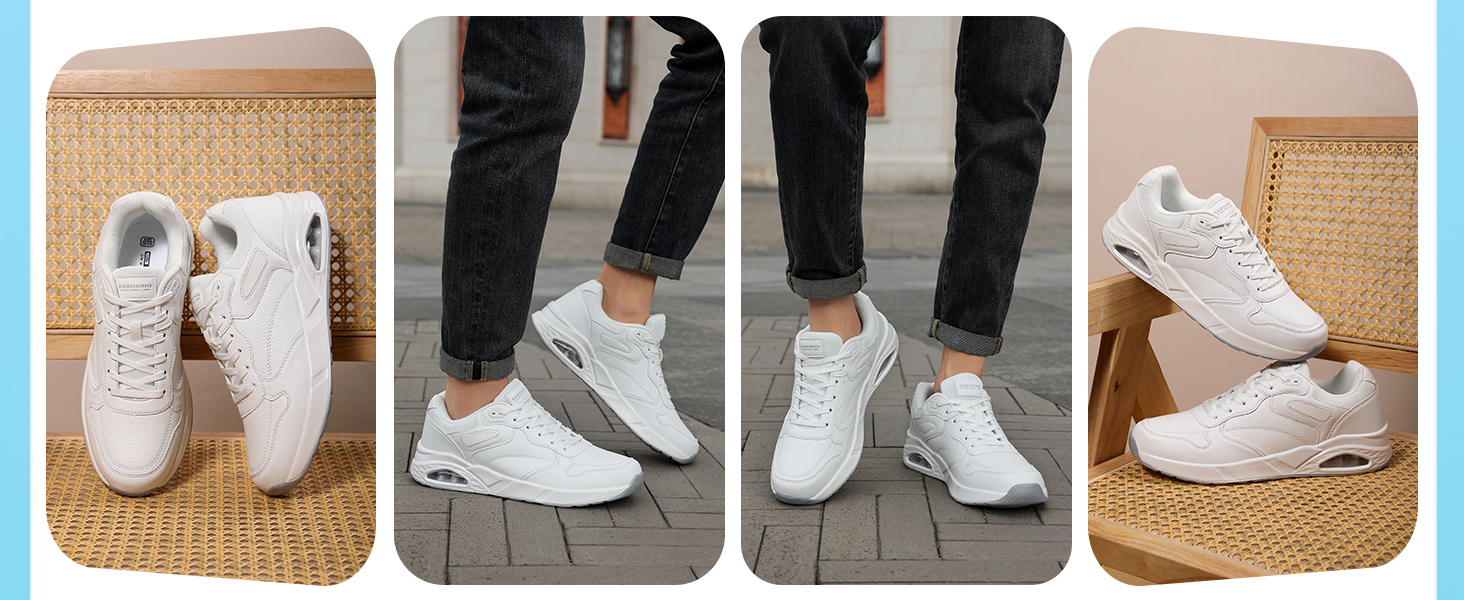 AX BOXING: Чоловічі кросівки/кеди. Легкі повсякденні, модні спортивні черевики з натуральної шкіри. Розміри 41-46 EU, колір коричневий. Розмір 45 EU