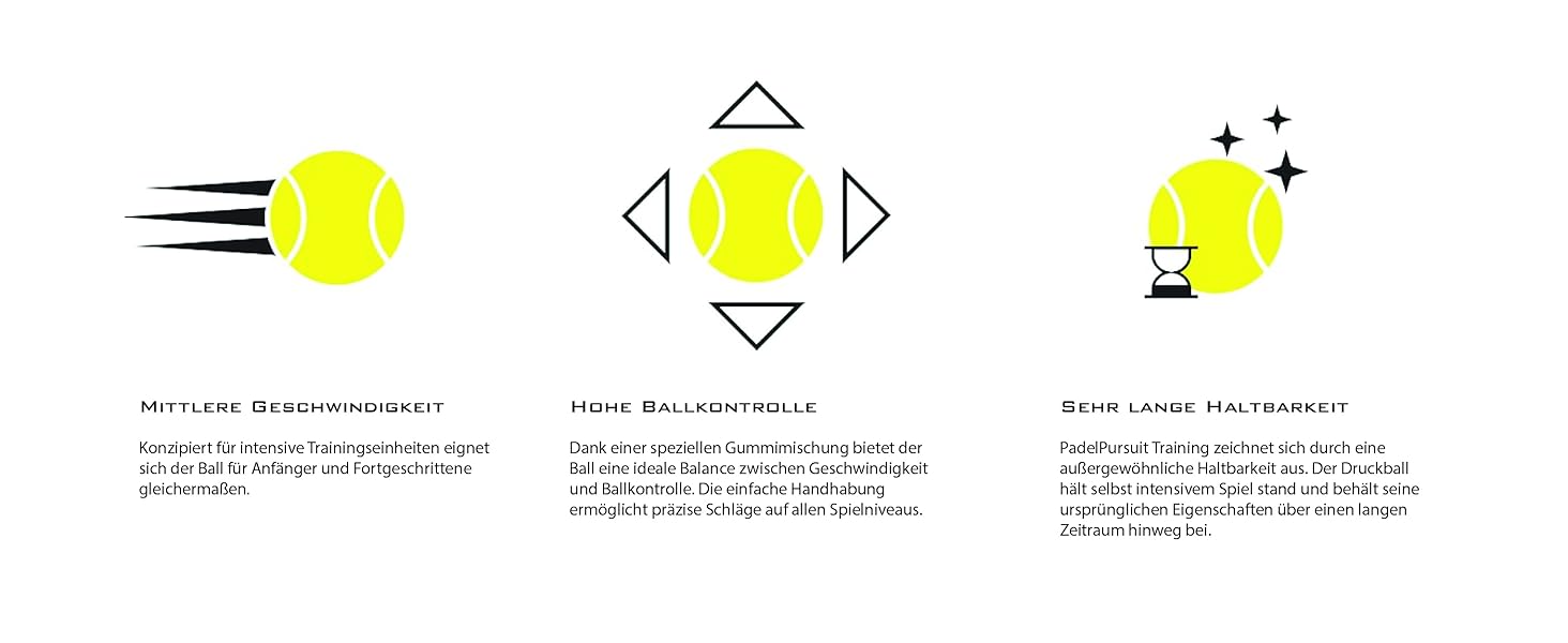М'ячі для падел-тенісу PadelPursuit Training - 9 шт. в упаковці, для тренувальних ігор