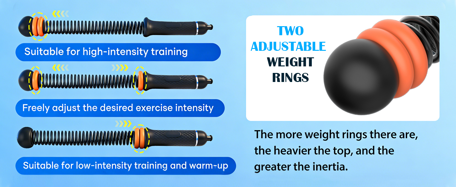 Битва мотузок TOGETDREAM: регульовані тренувальні канати без мотузки для силових тренувань, кардіо та спалювання жиру, чорний