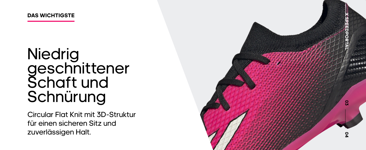 Дитячі кросівки adidas X Speedportal.4 для футболу (31 EU, Team Shock Pink/Cloud White/Core Black)