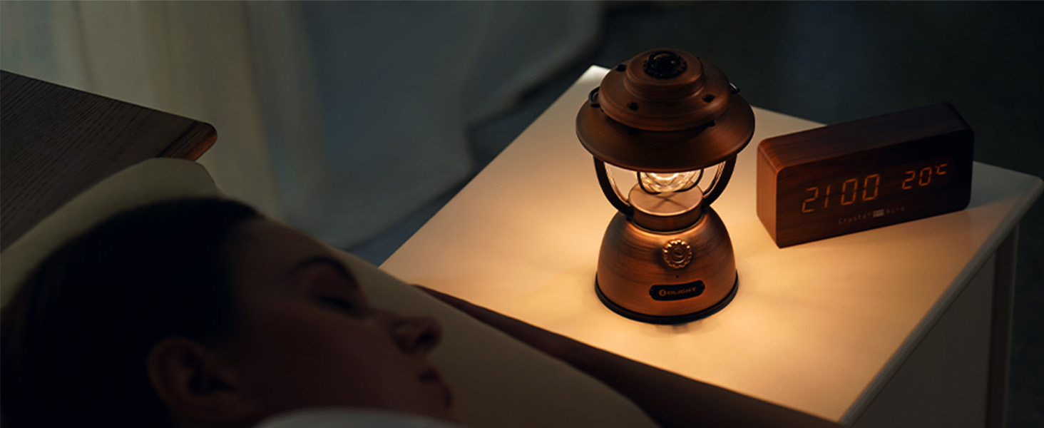 Ліхтар кемпінговий Olight Olantern Classic 2 Pro: 300 LM, USB, регулювання яскравості, Power Bank, для кемпінгу, саду, відпочинку, вінтажний дизайн, мідний колір