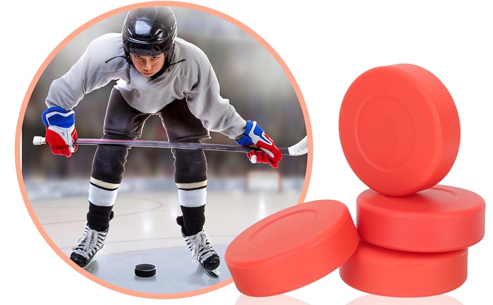 Дискові шайби для хокею VANZACK: 4 шт., 7x7 см, для дітей та дорослих, гумові тренувальні шайби для інлайну та вуличної гри
