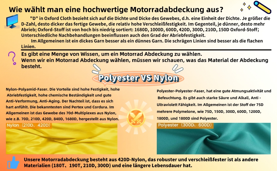 Захисний чохол для мотоцикла Motorrad - водонепроникний, XL (208x95x125 см)