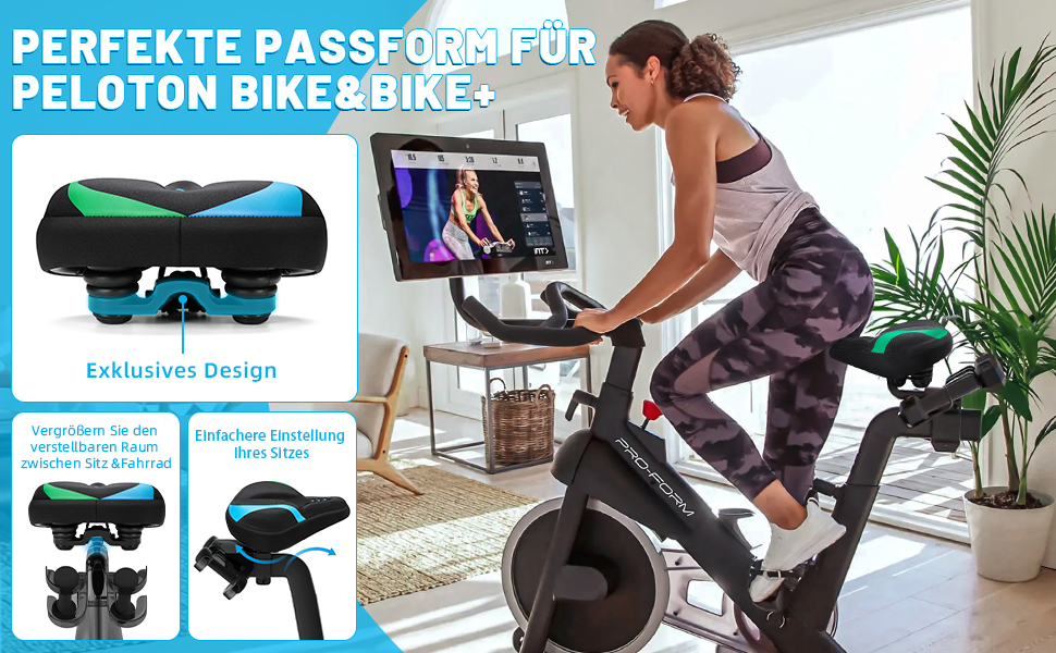 Велосипедне сідло CDYWD для чоловіків та жінок, широке, м'яке, гелеве, ергономічне, універсальне, синьо-зелене